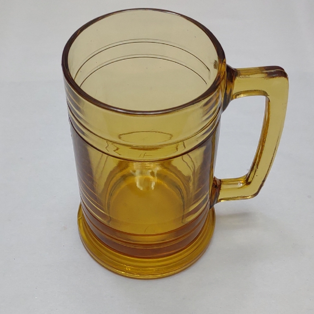 70s Amber Glass Mug